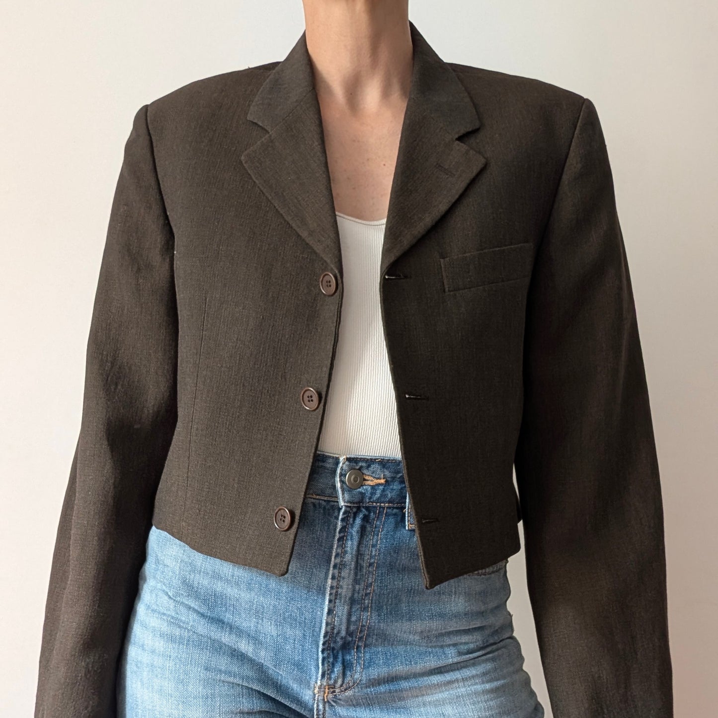 Cropped blazer #25