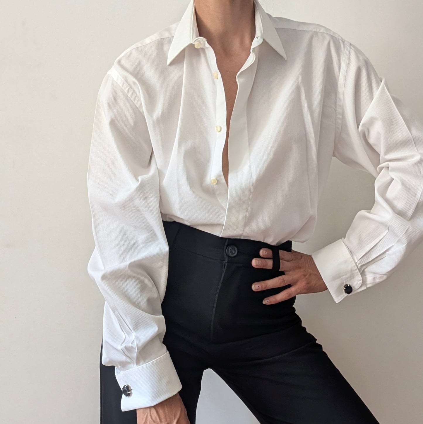 Camicia con gemelli Valentino