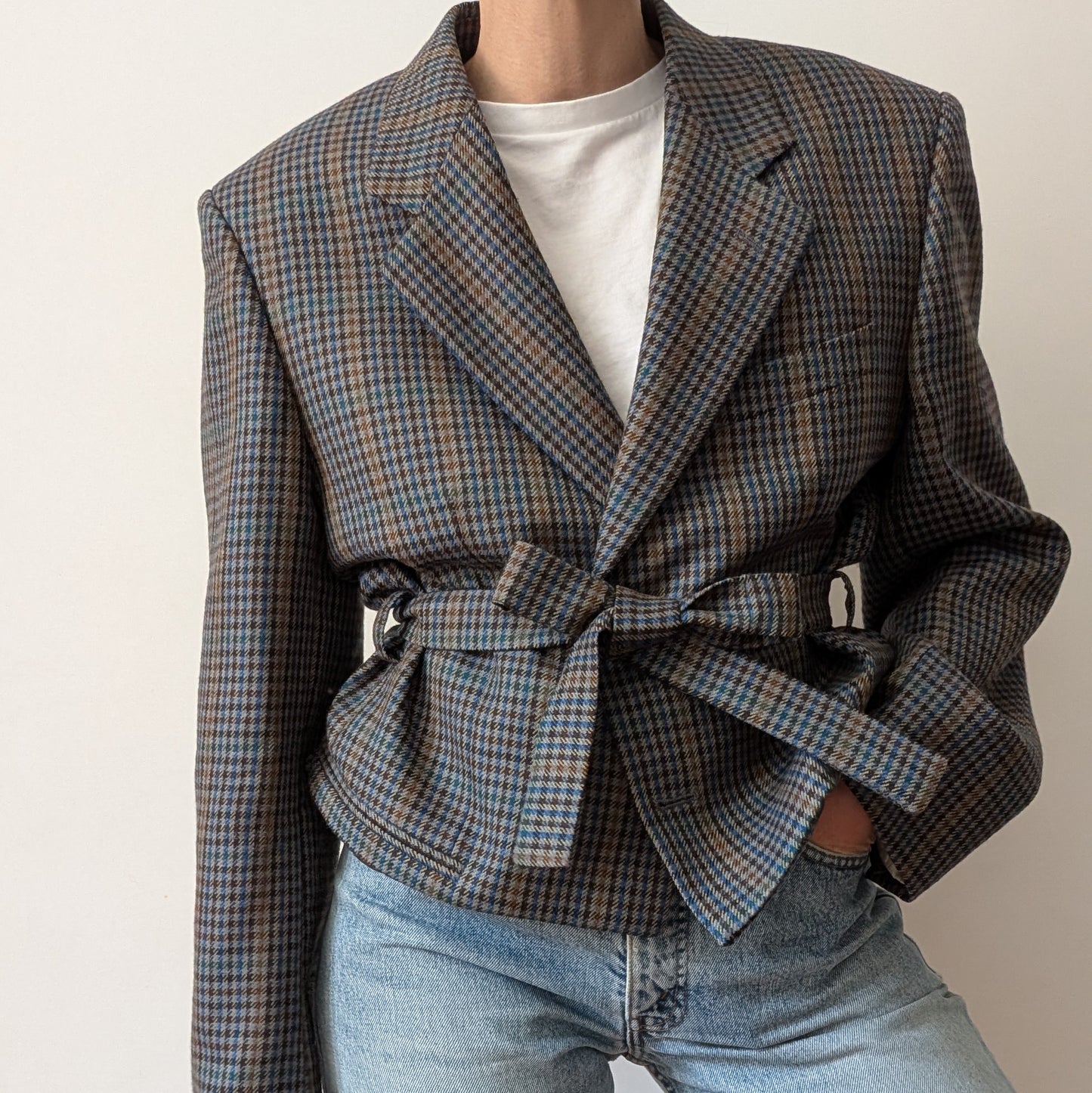 Cropped blazer #7