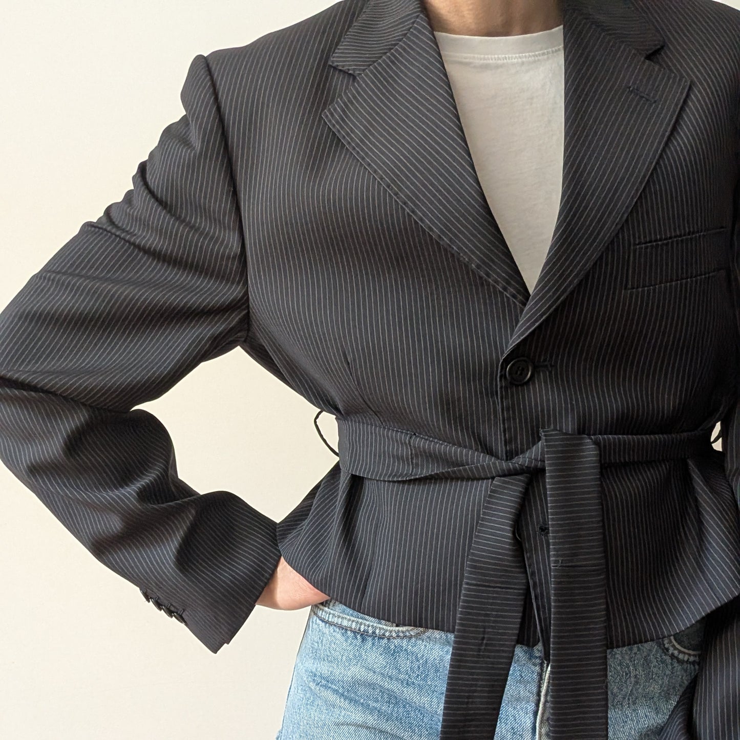 Cropped blazer #10
