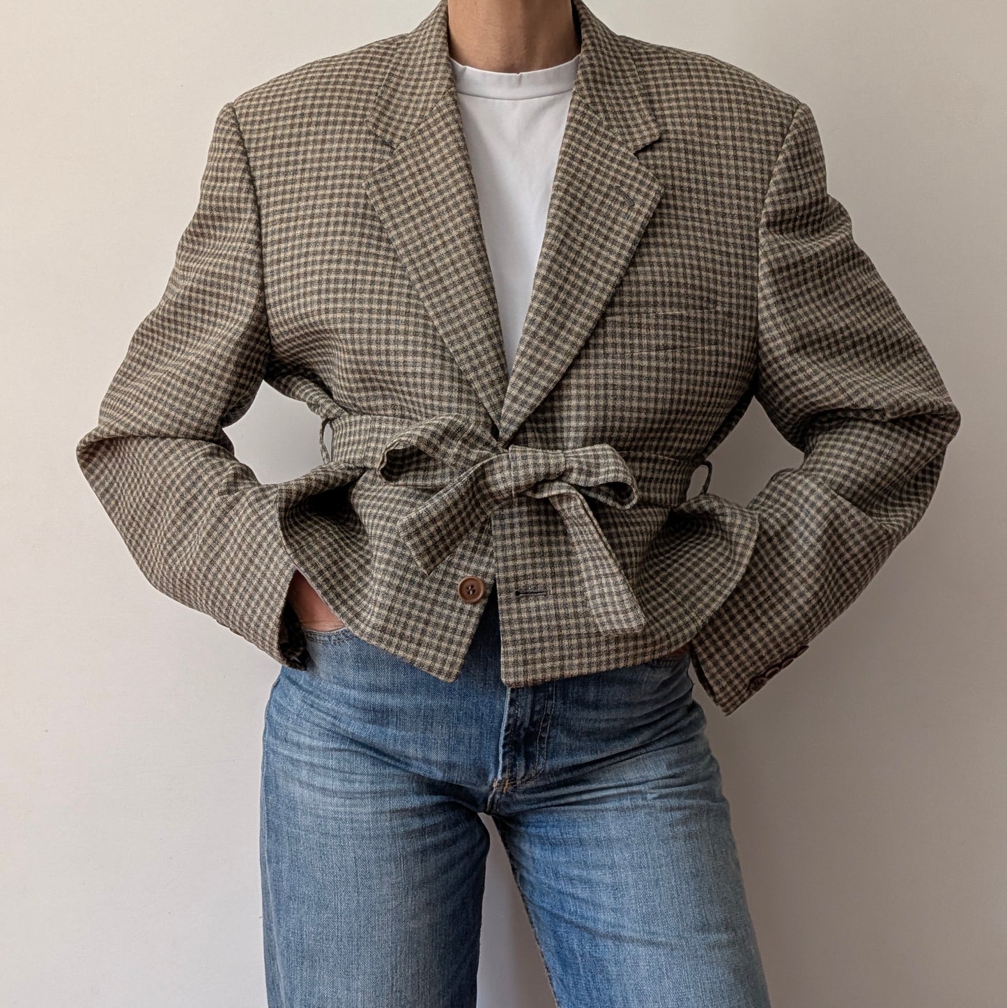 Cropped blazer #19