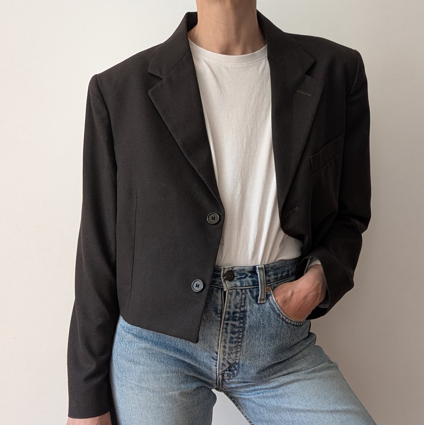 Cropped blazer #11