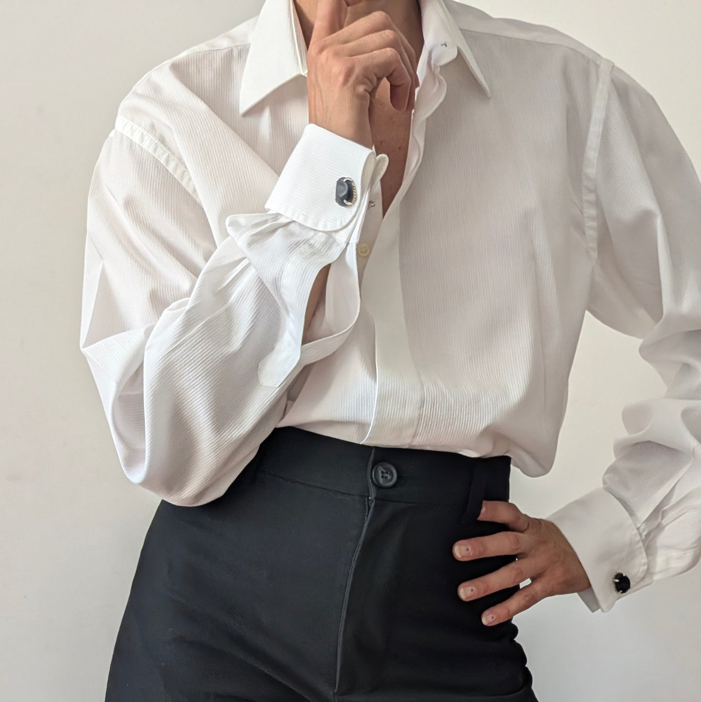 Camicia con gemelli Valentino
