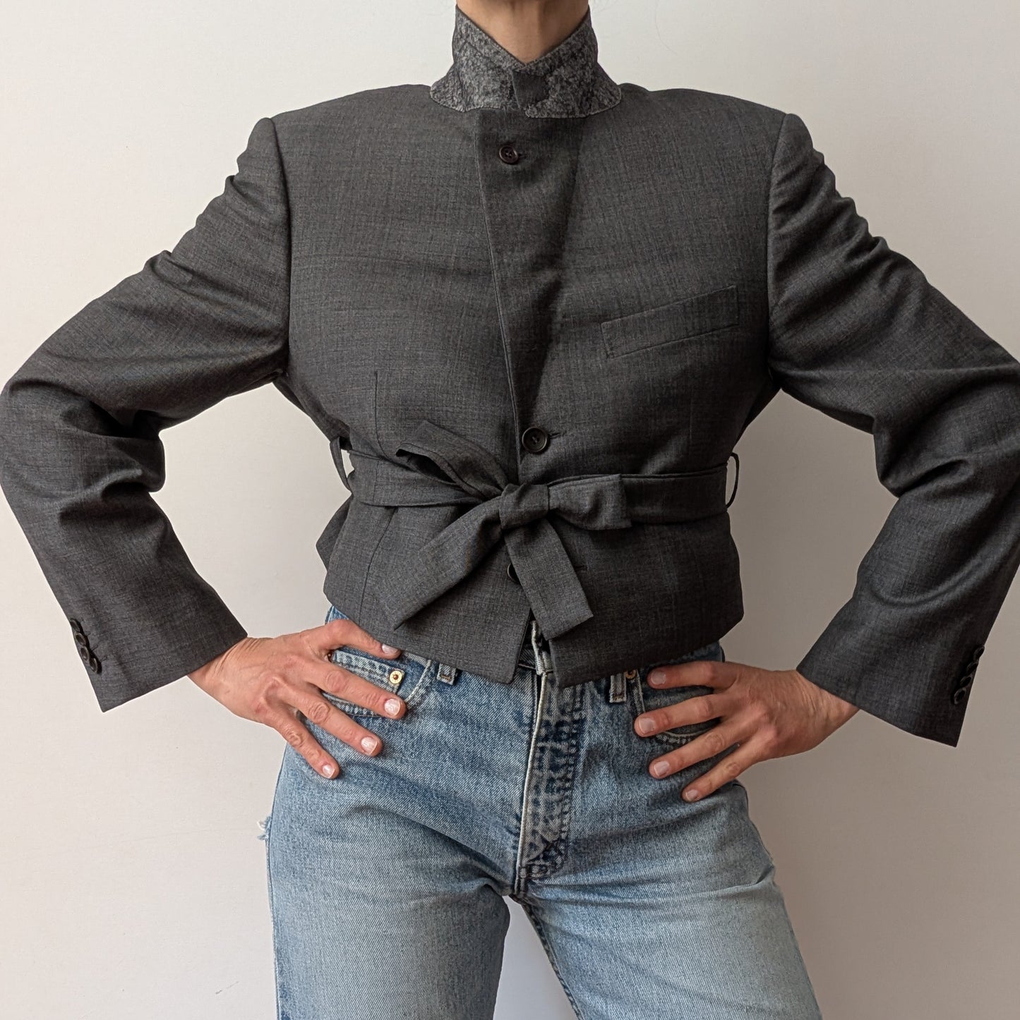 Cropped blazer #13