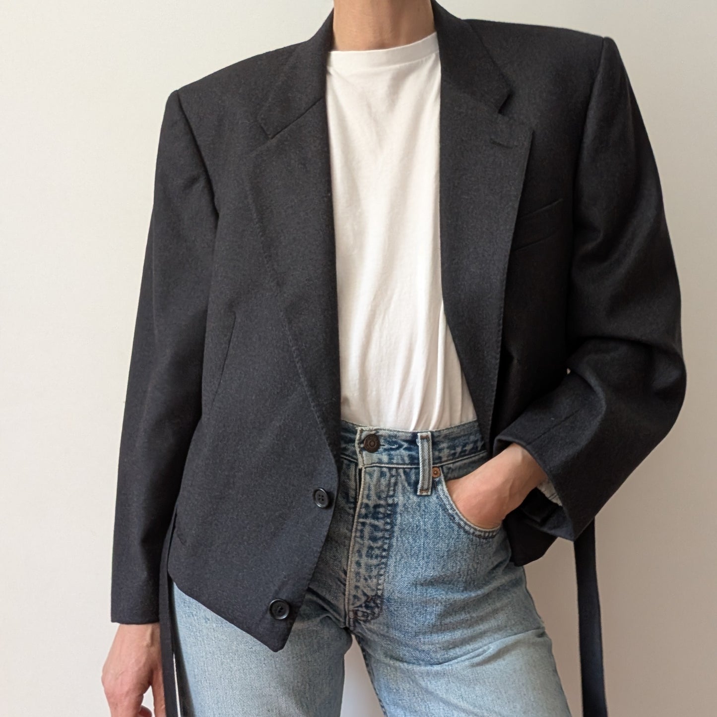 Cropped blazer #8