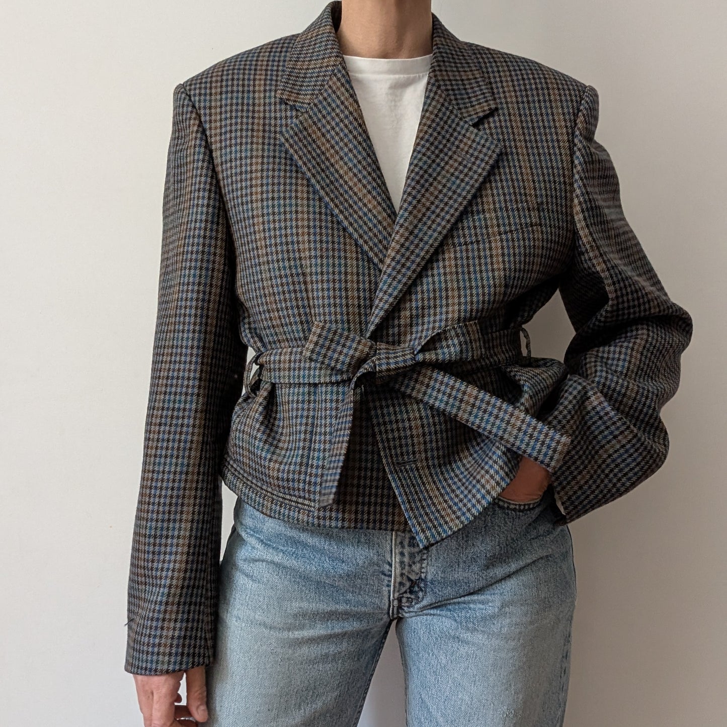 Cropped blazer #7