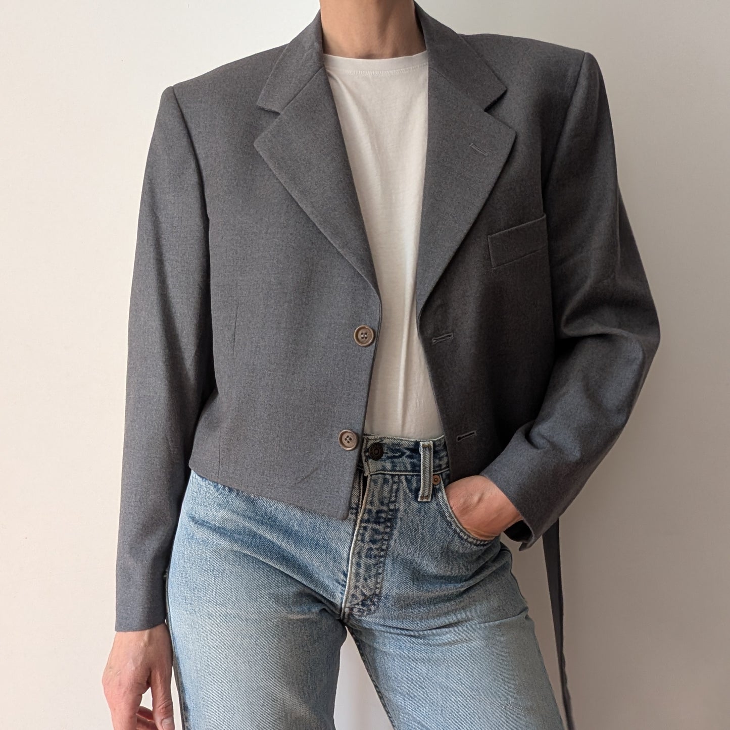 Cropped blazer #12