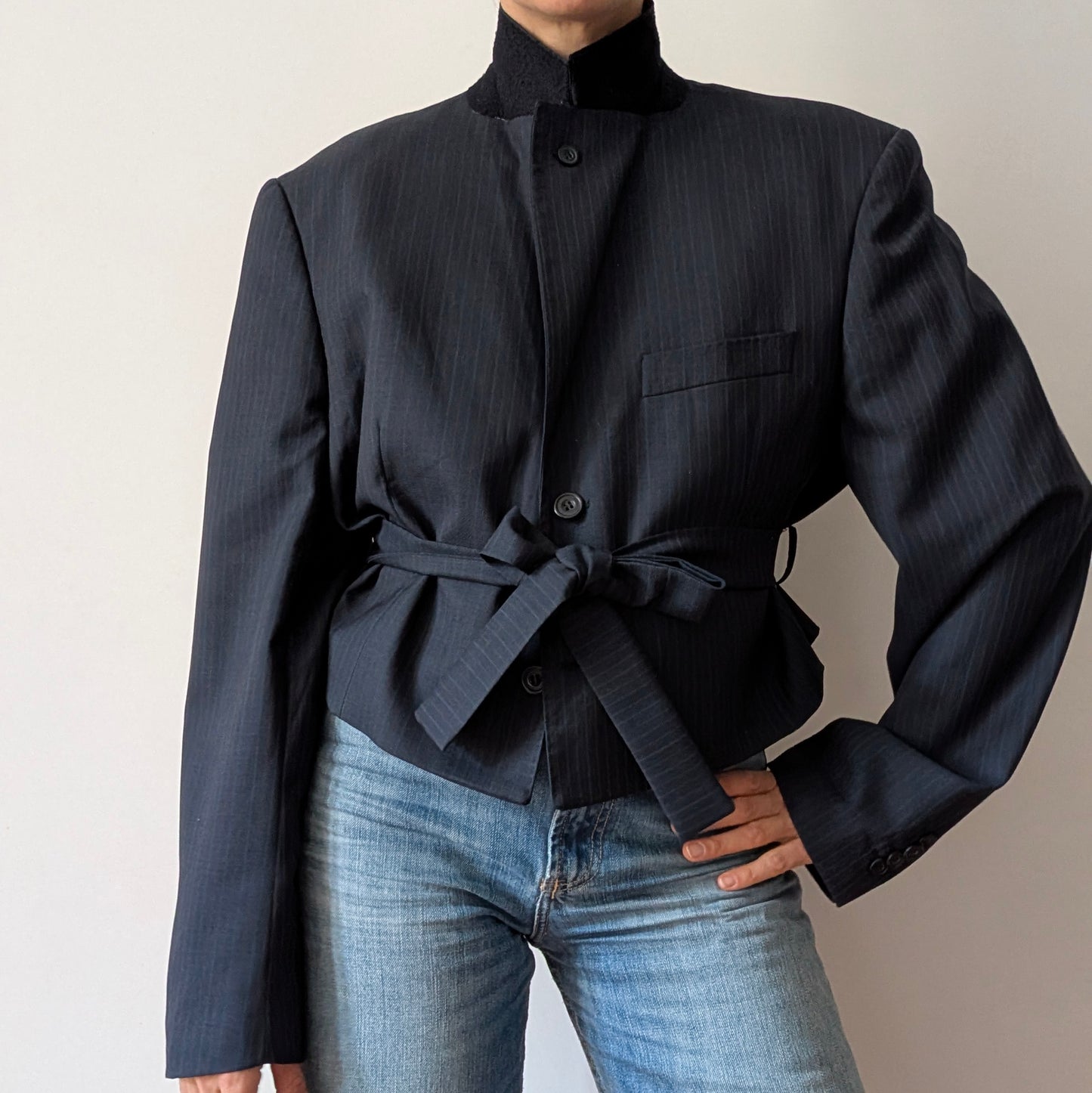 Cropped blazer #22