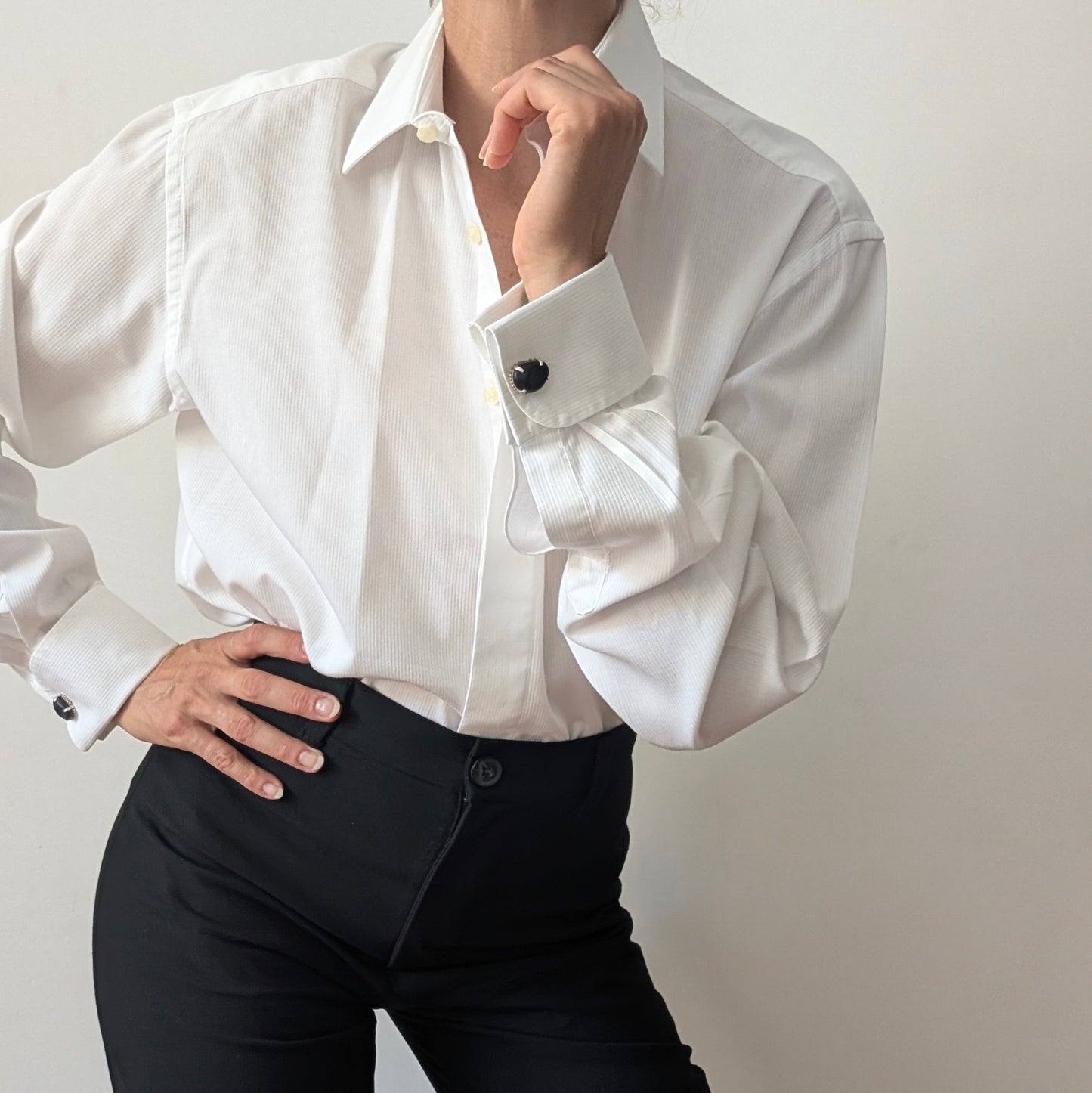 Camicia con gemelli Valentino