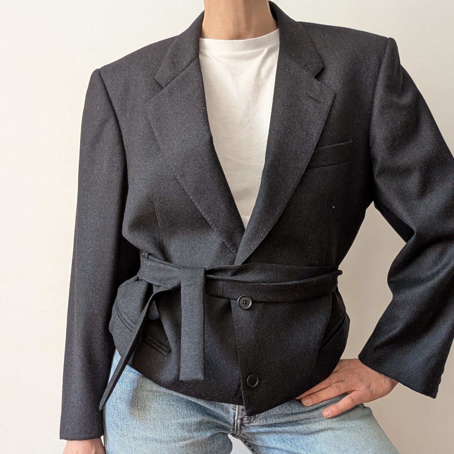 Cropped blazer #8