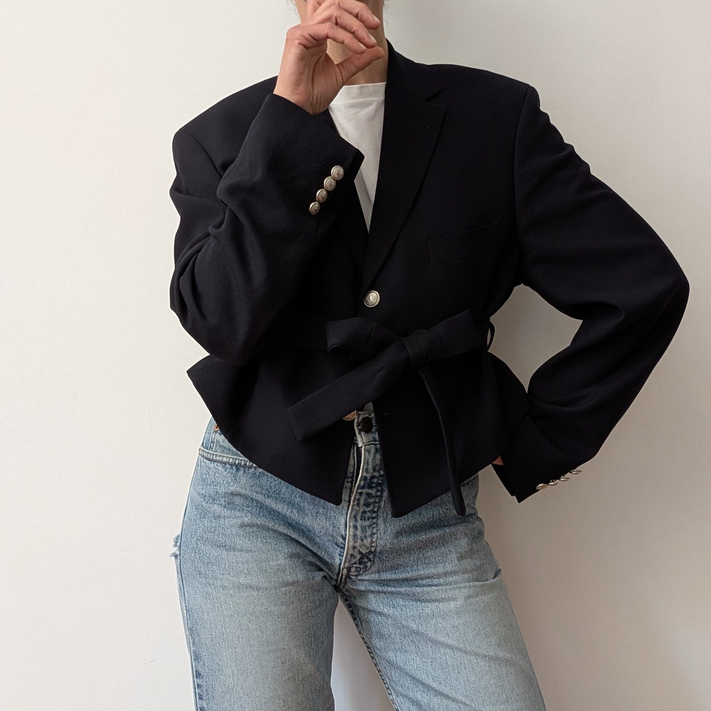 Cropped blazer #16