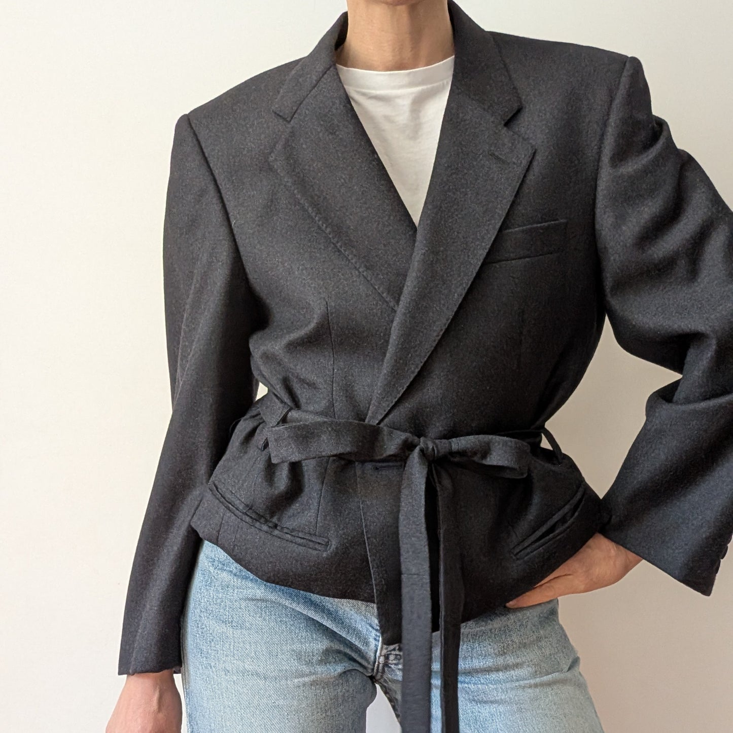 Cropped blazer #8