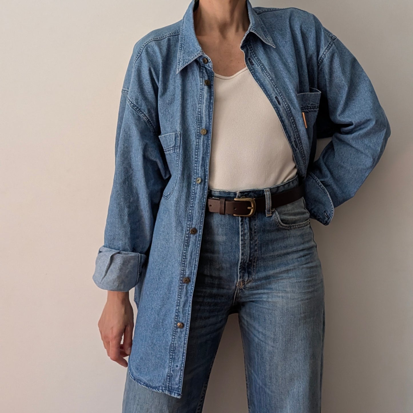 Camicia jeans Trussardi