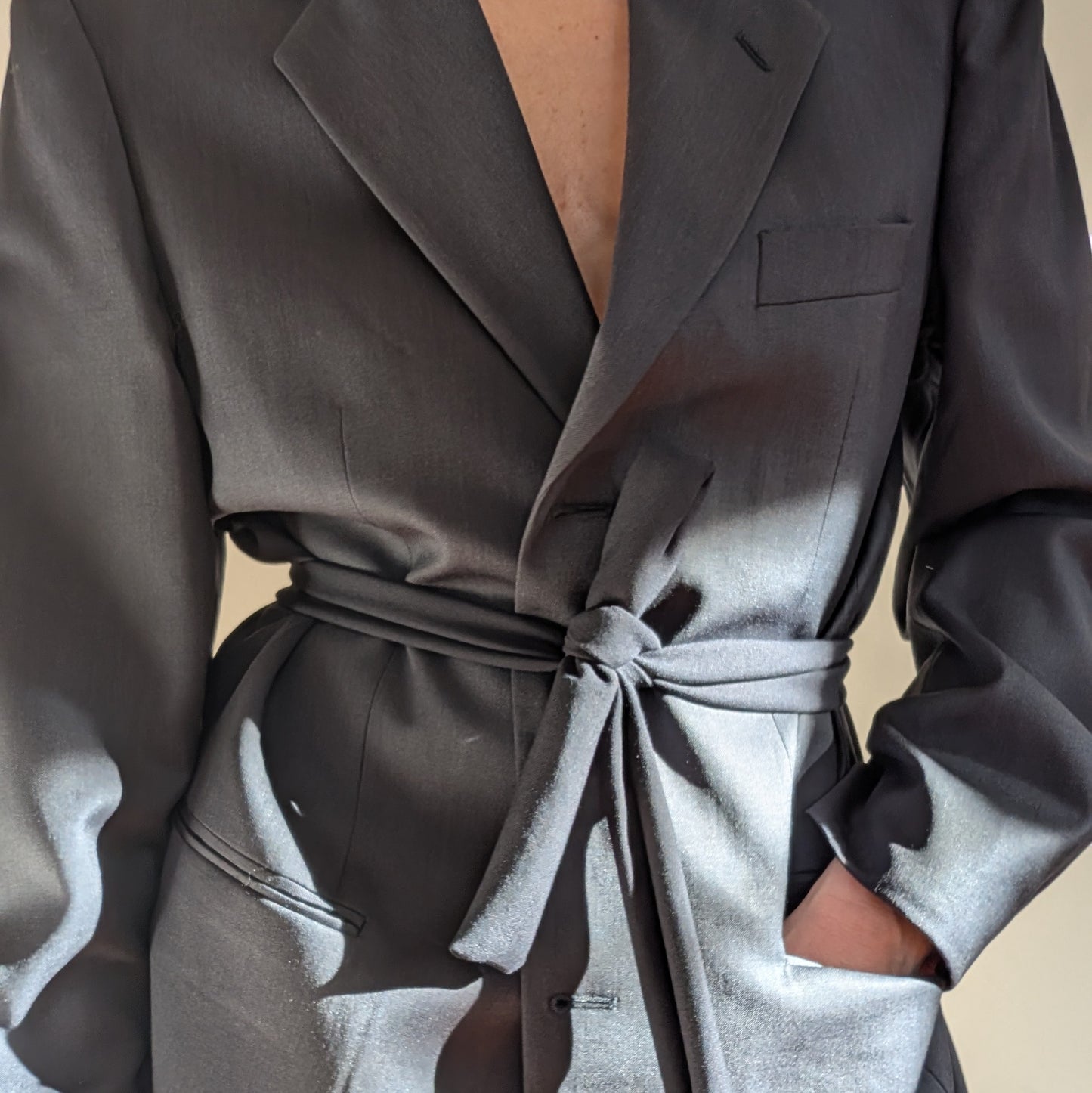Belted blazer #10