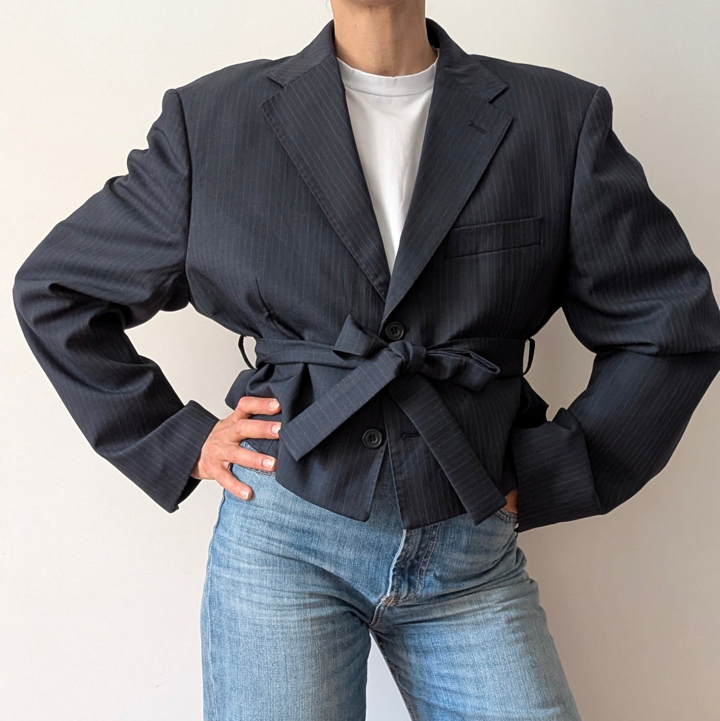 Cropped blazer #22