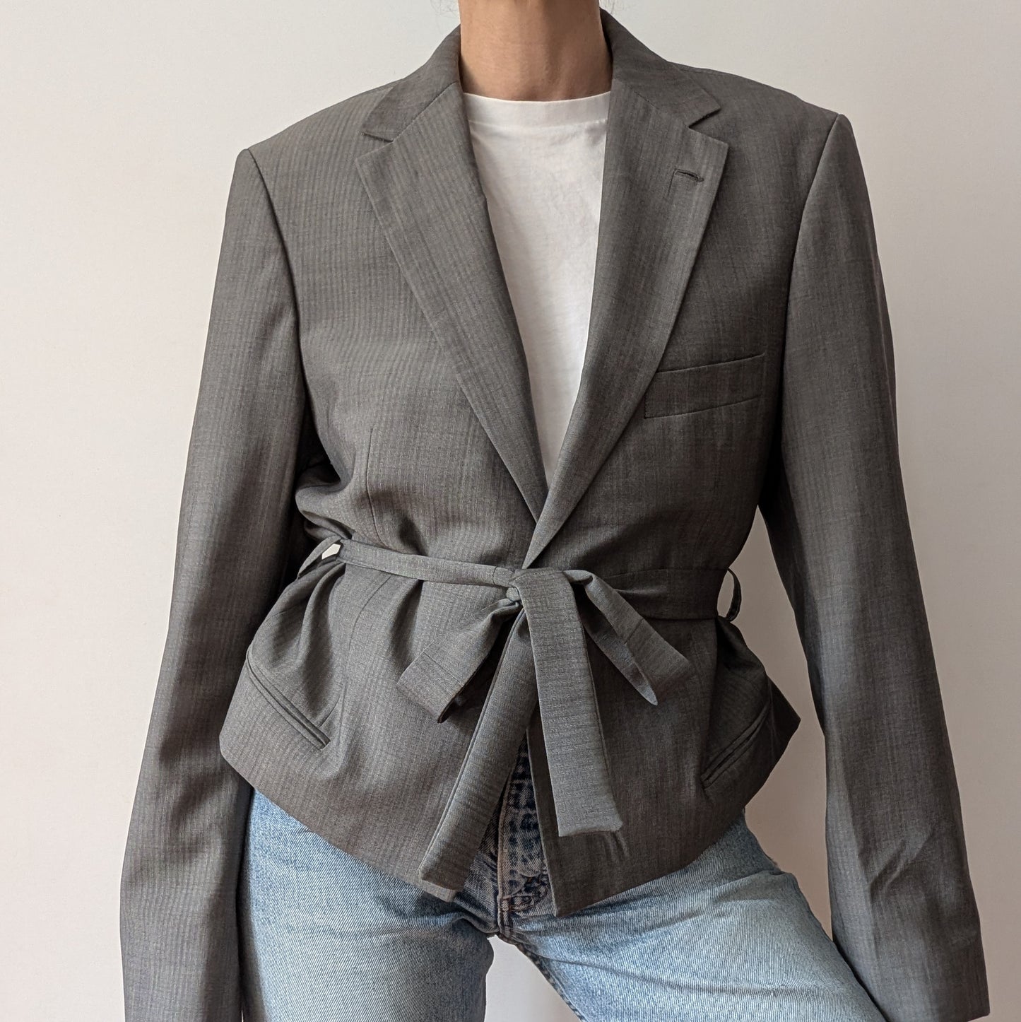 Cropped blazer #9