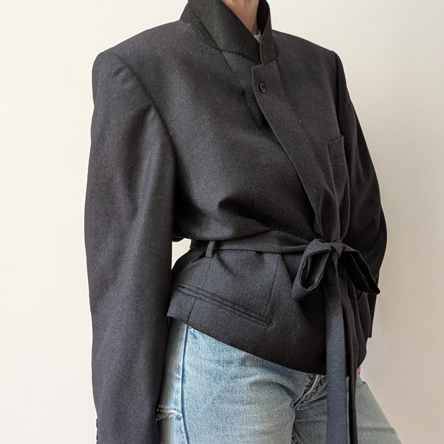 Cropped blazer #8