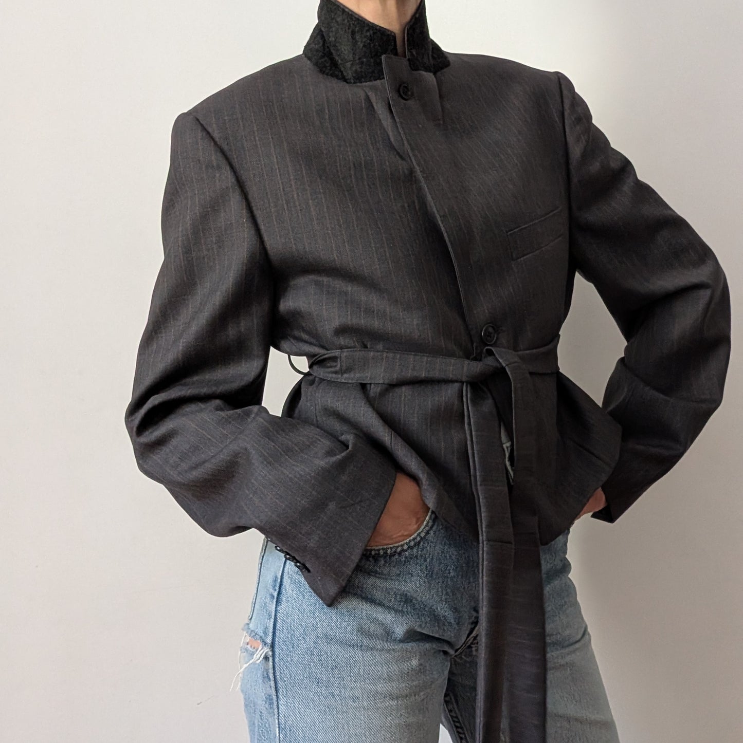 Cropped blazer #18