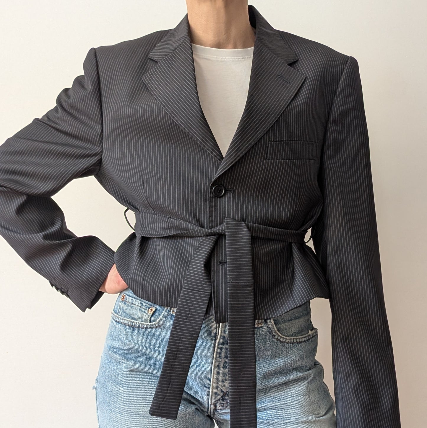 Cropped blazer #10
