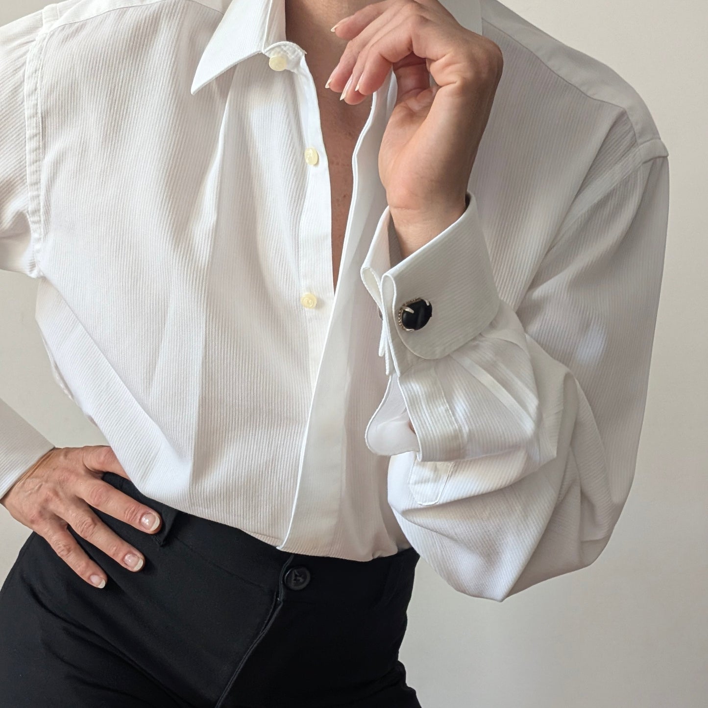 Camicia con gemelli Valentino