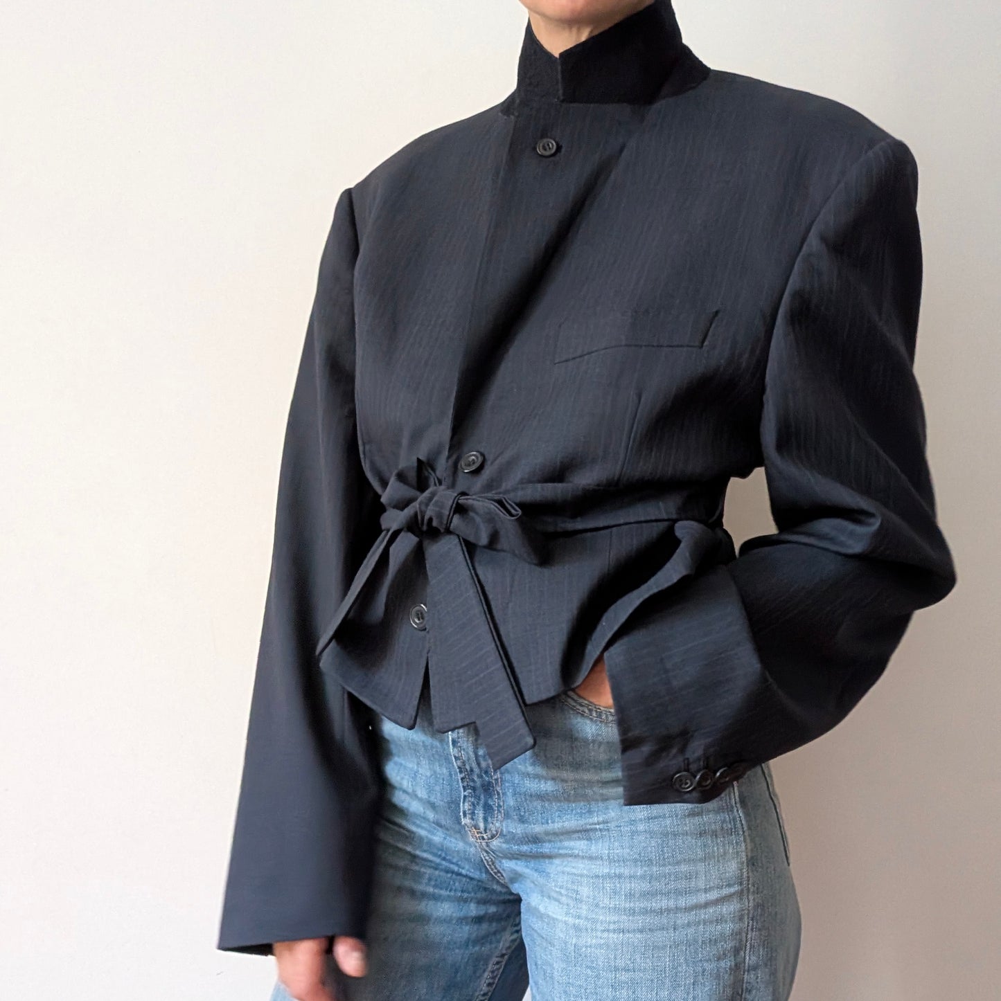 Cropped blazer #22
