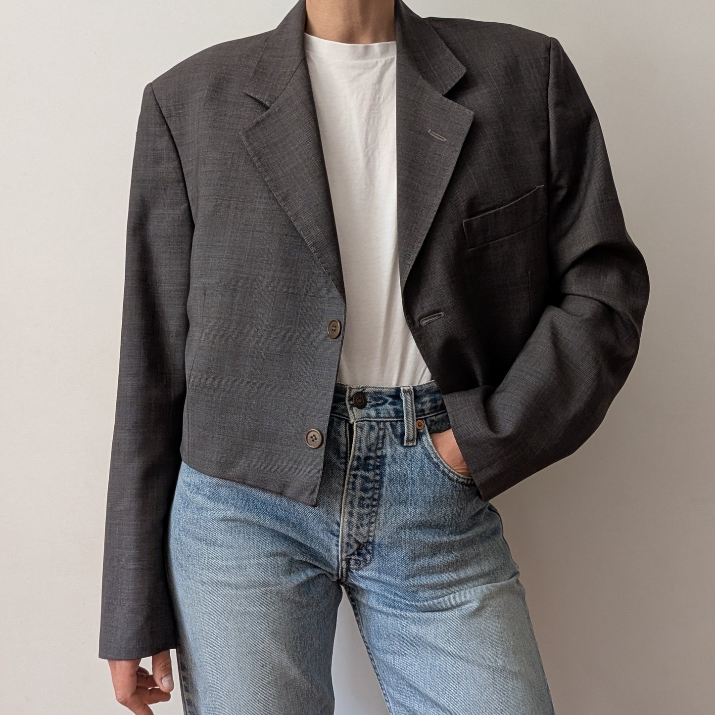 Cropped blazer #15