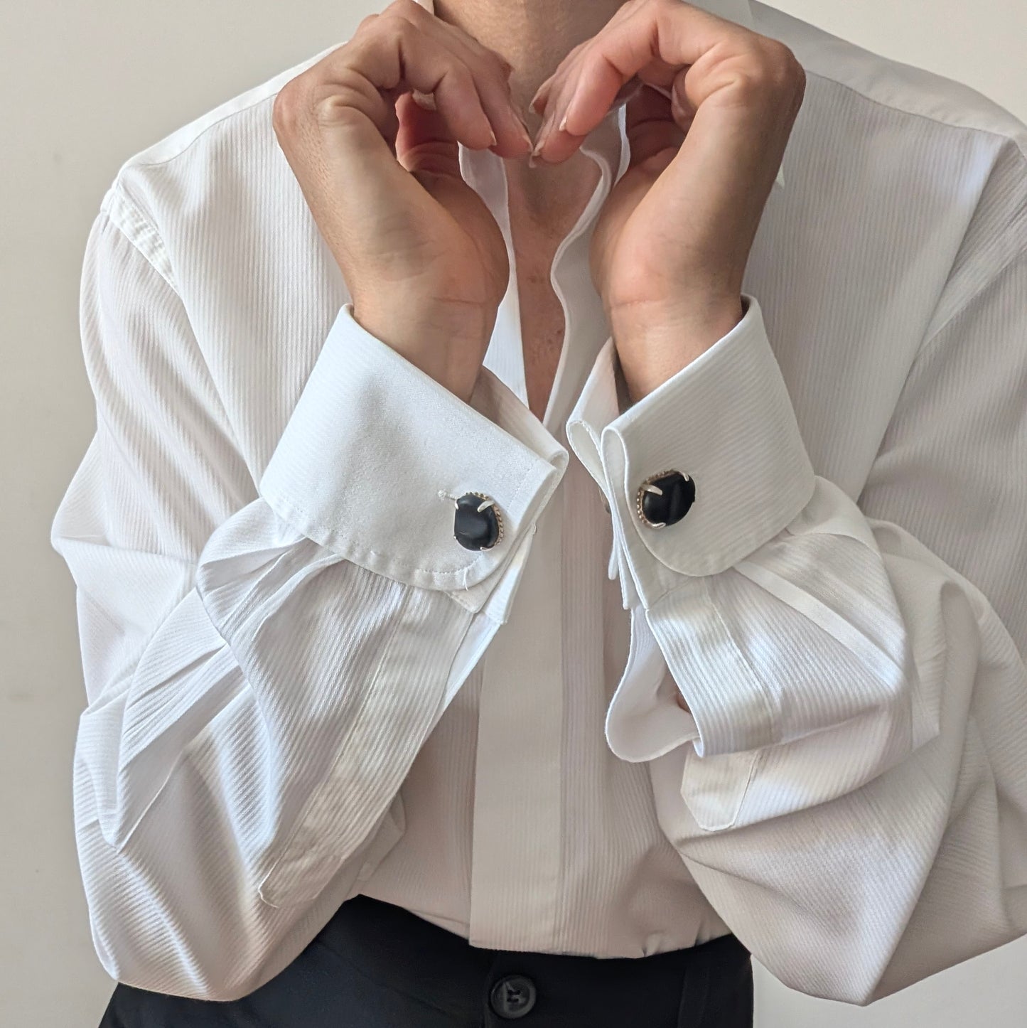 Camicia con gemelli Valentino