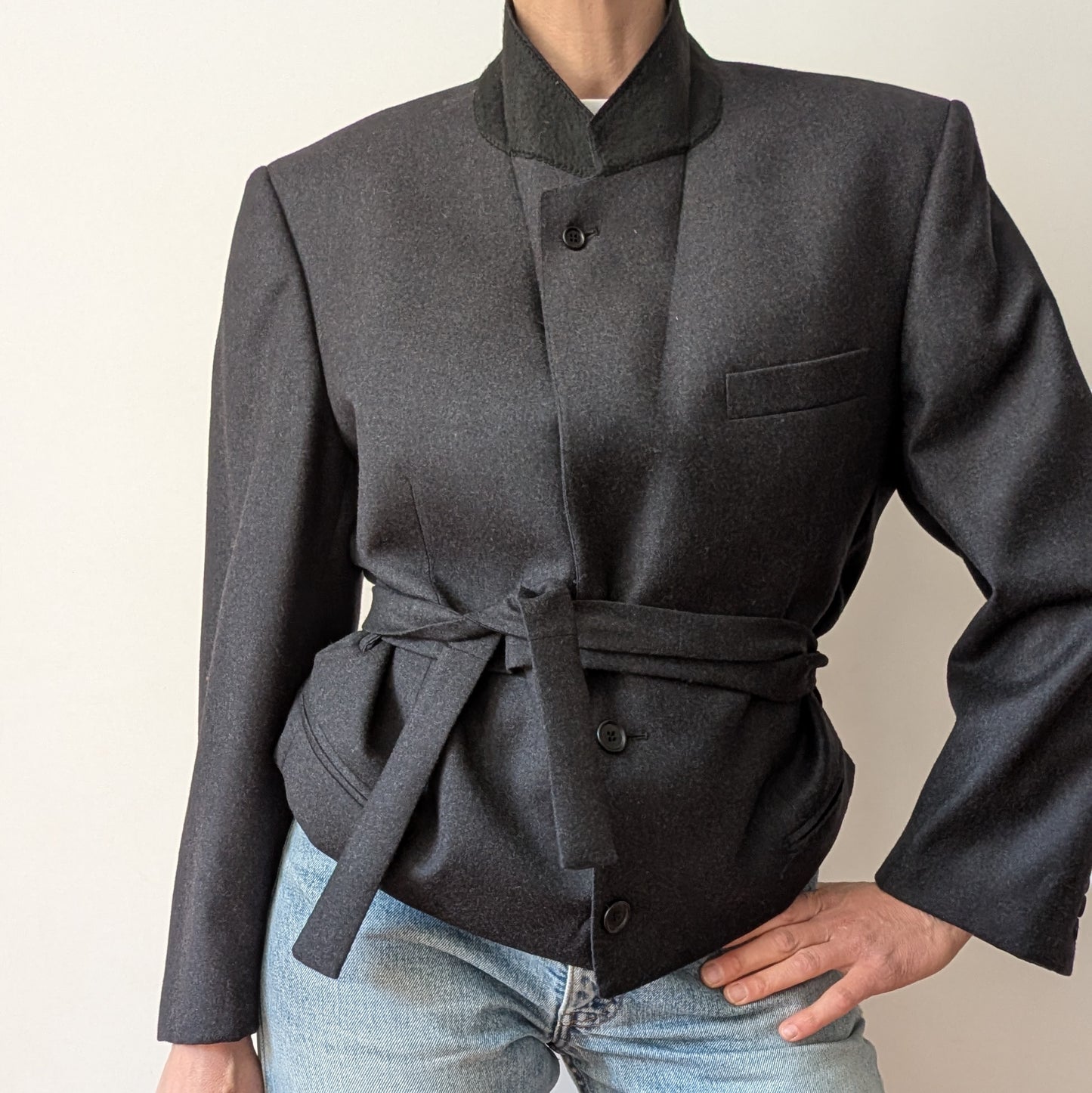 Cropped blazer #8
