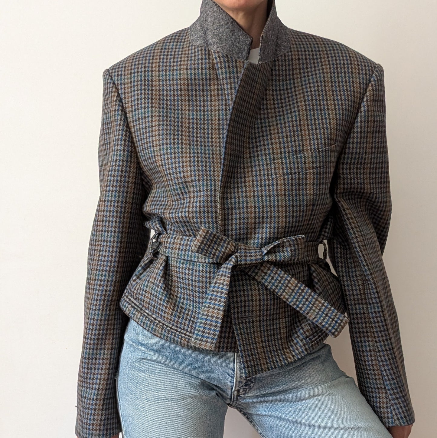 Cropped blazer #7