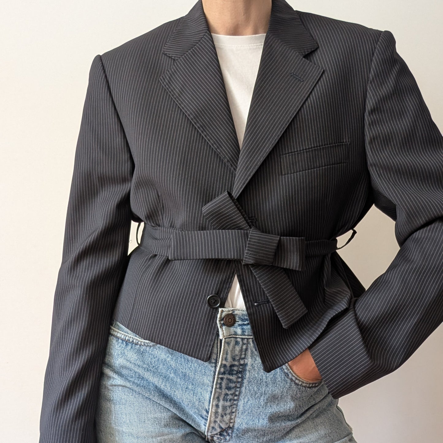 Cropped blazer #10