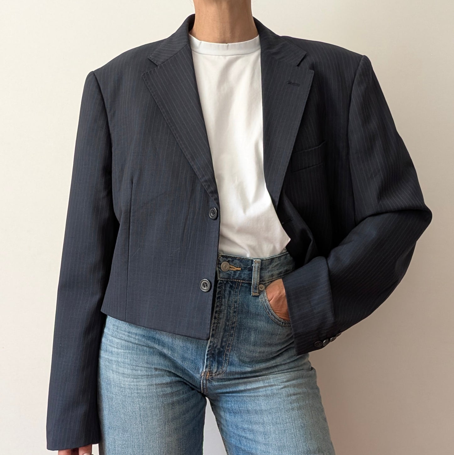 Cropped blazer #22