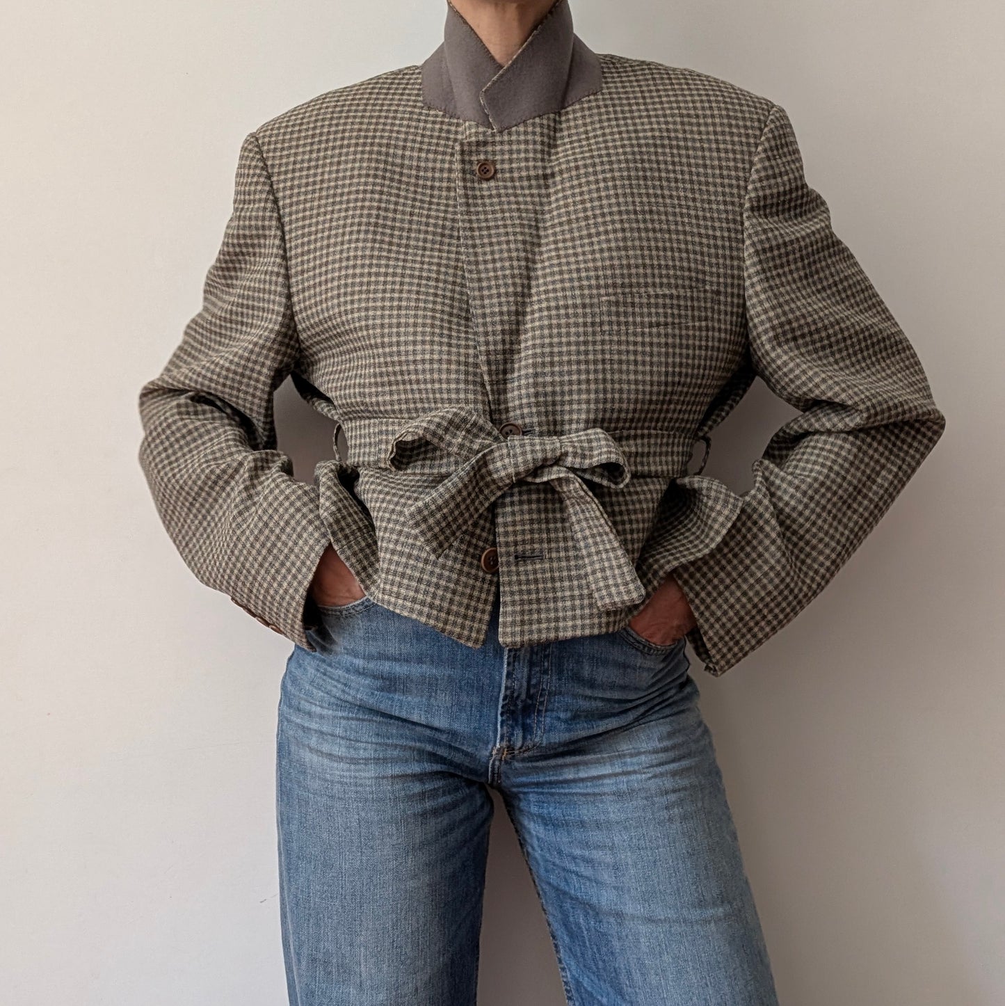 Cropped blazer #19