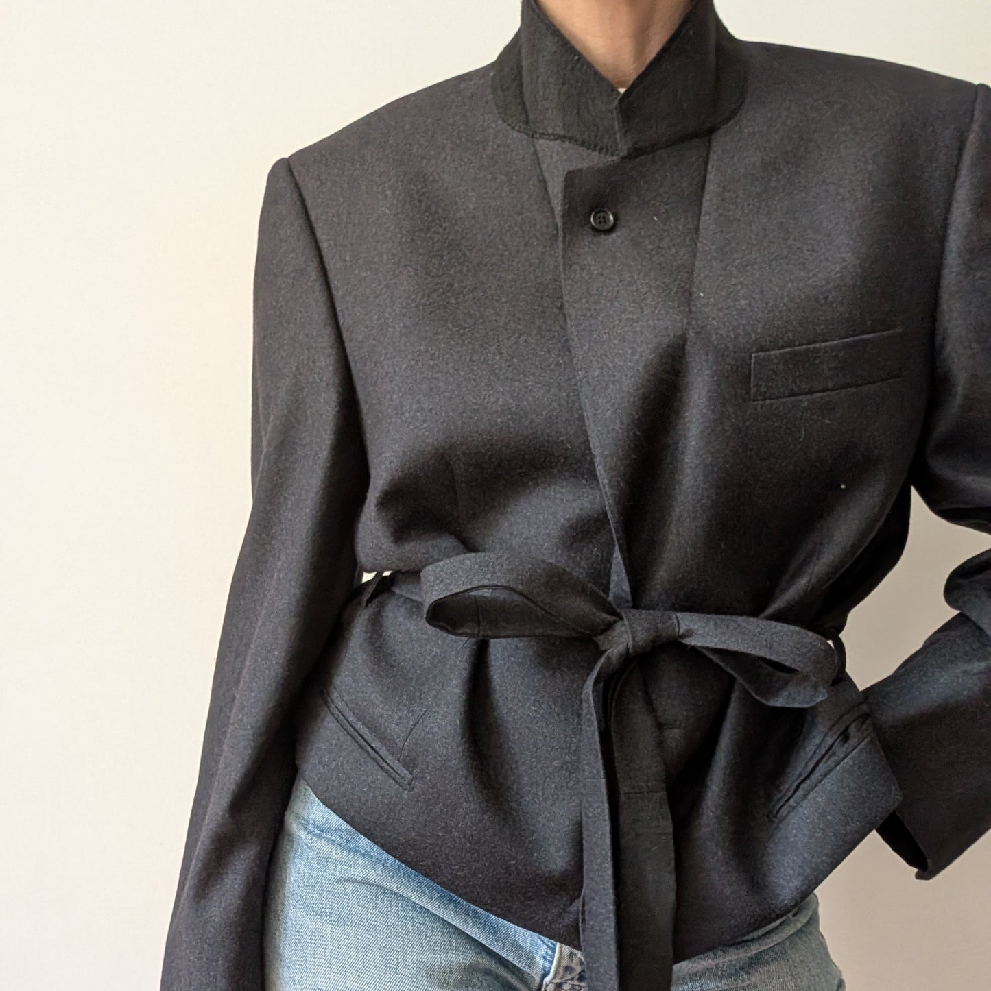 Cropped blazer #8