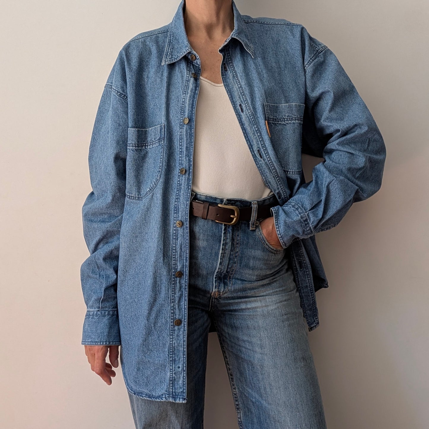 Camicia jeans Trussardi