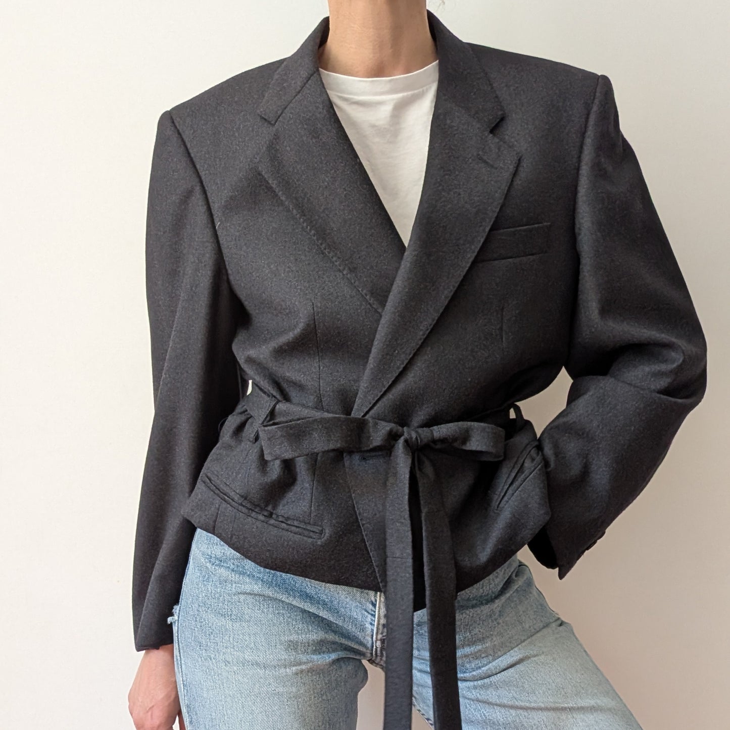 Cropped blazer #8