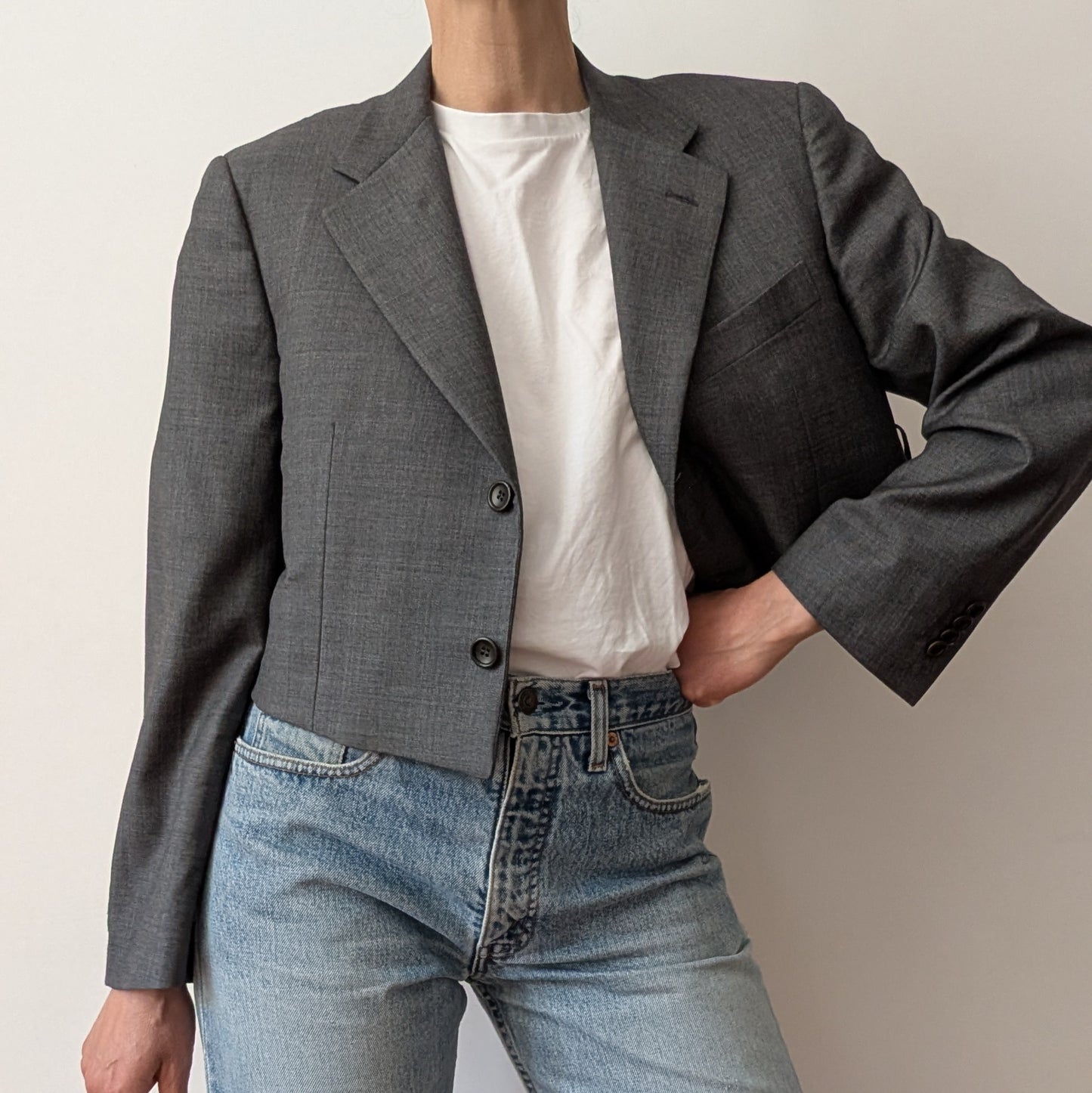 Cropped blazer #13