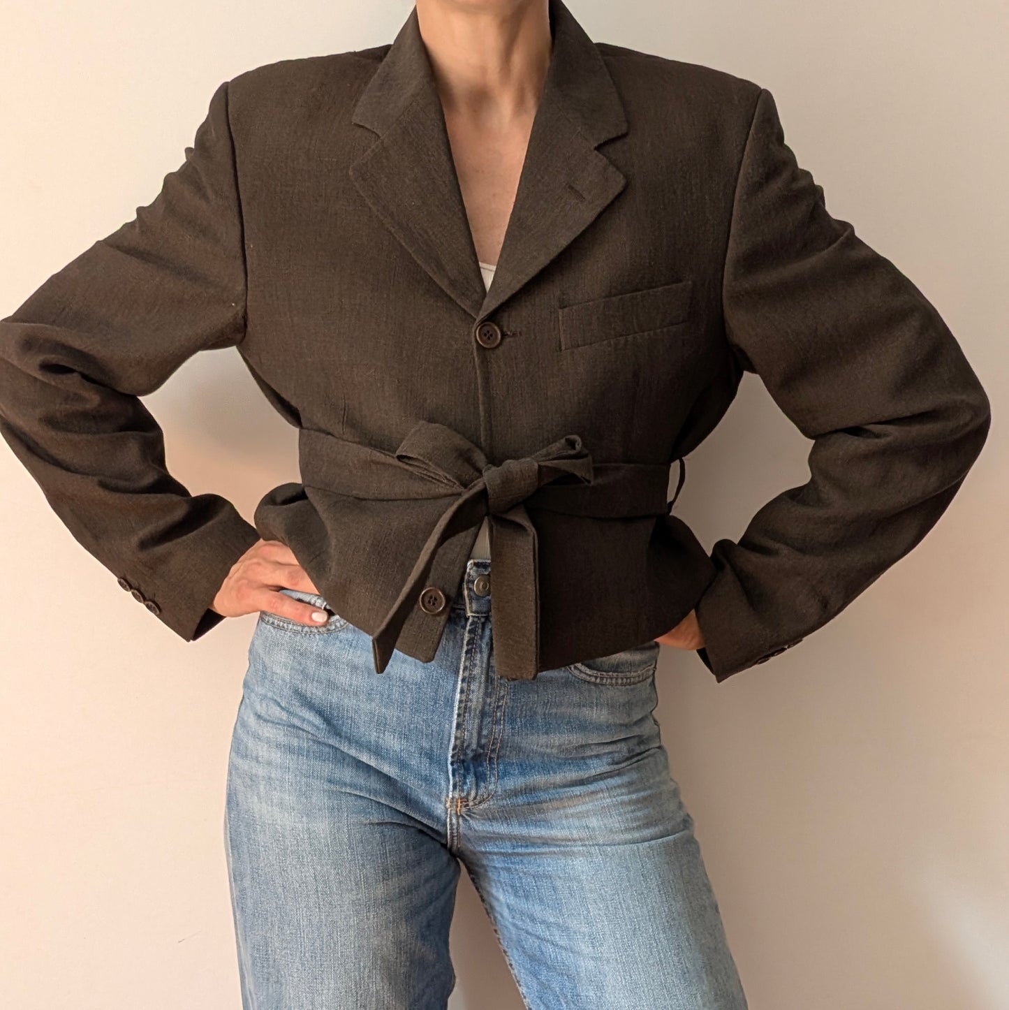 Cropped blazer #25