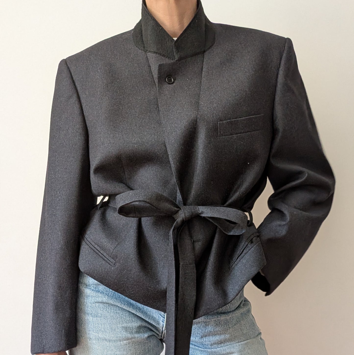 Cropped blazer #8