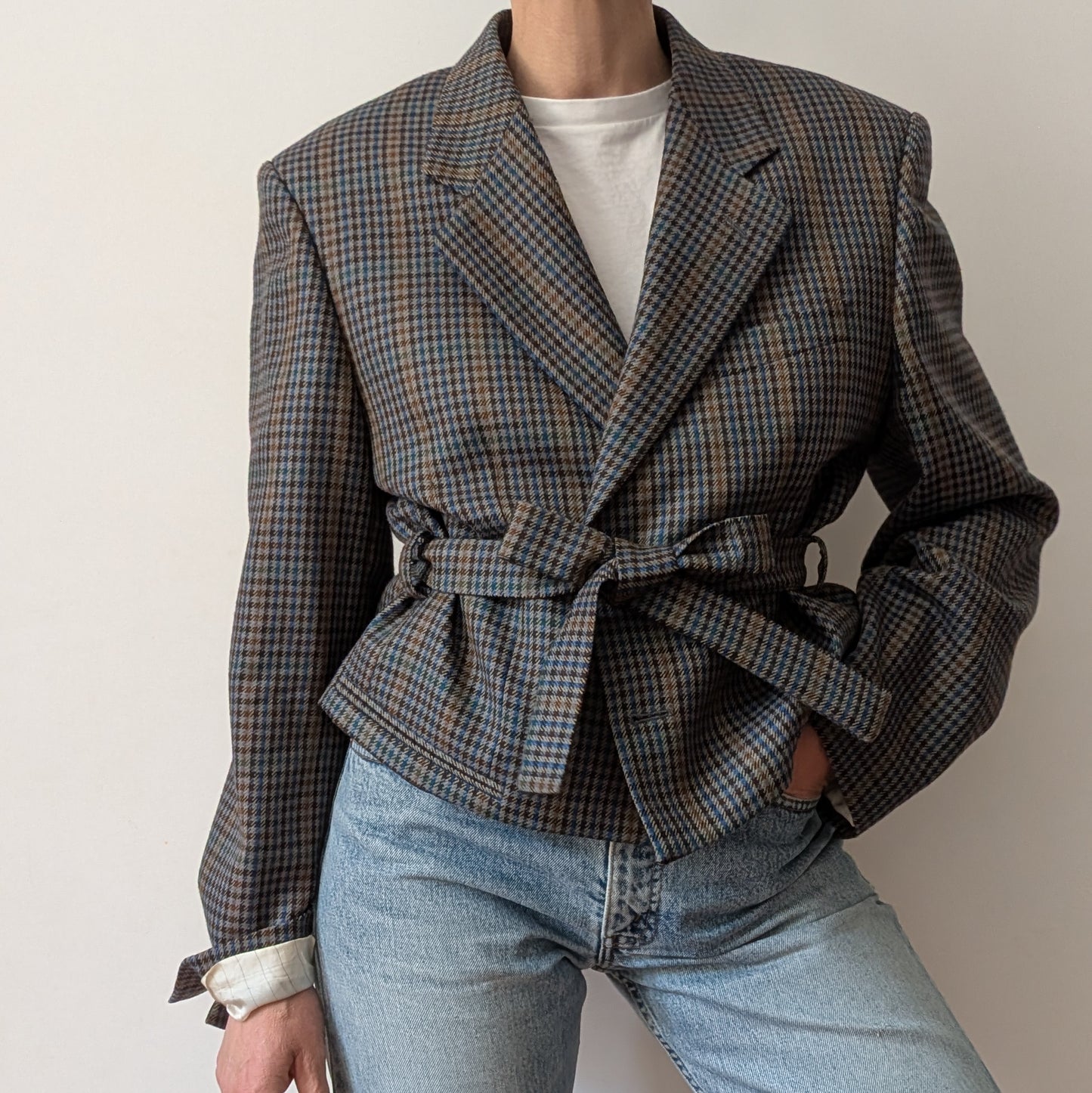 Cropped blazer #7