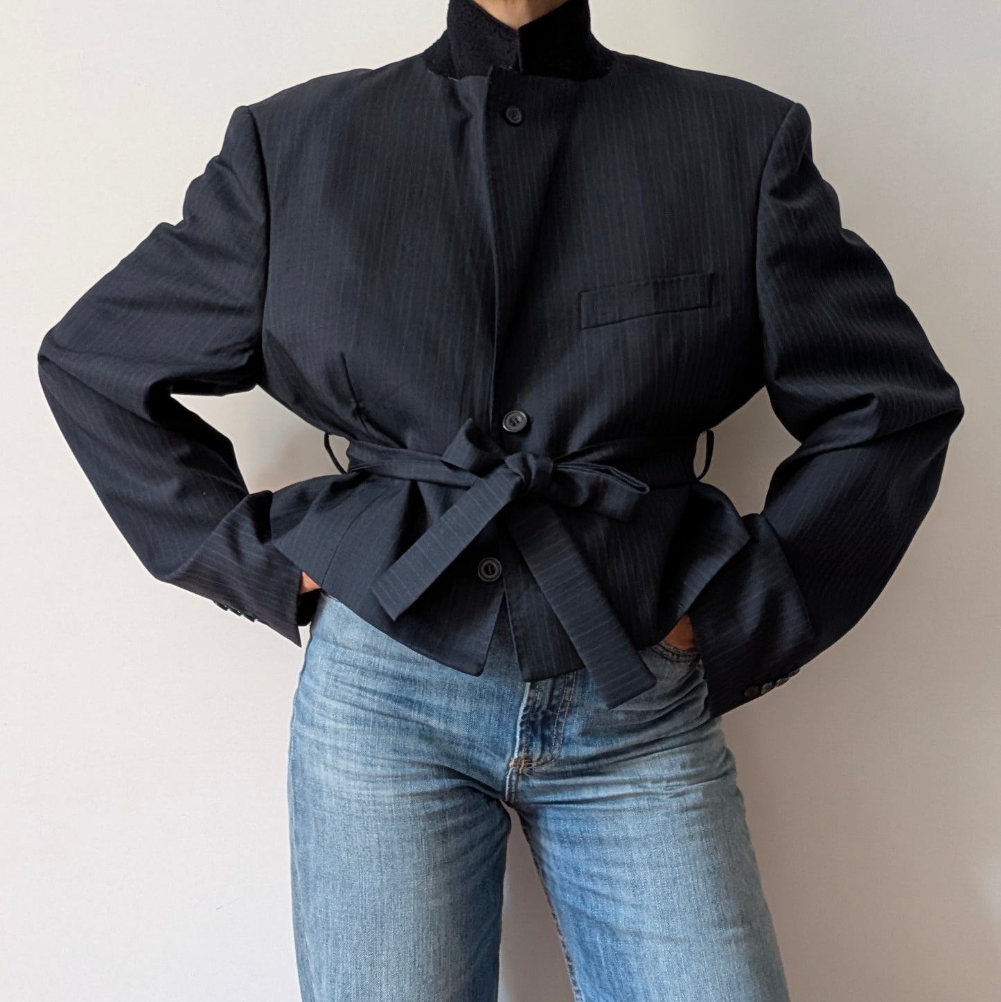 Cropped blazer #22