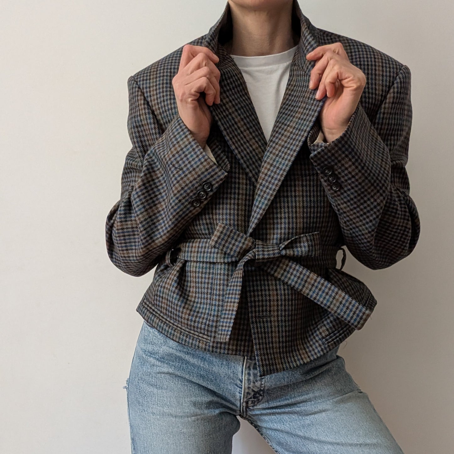 Cropped blazer #7