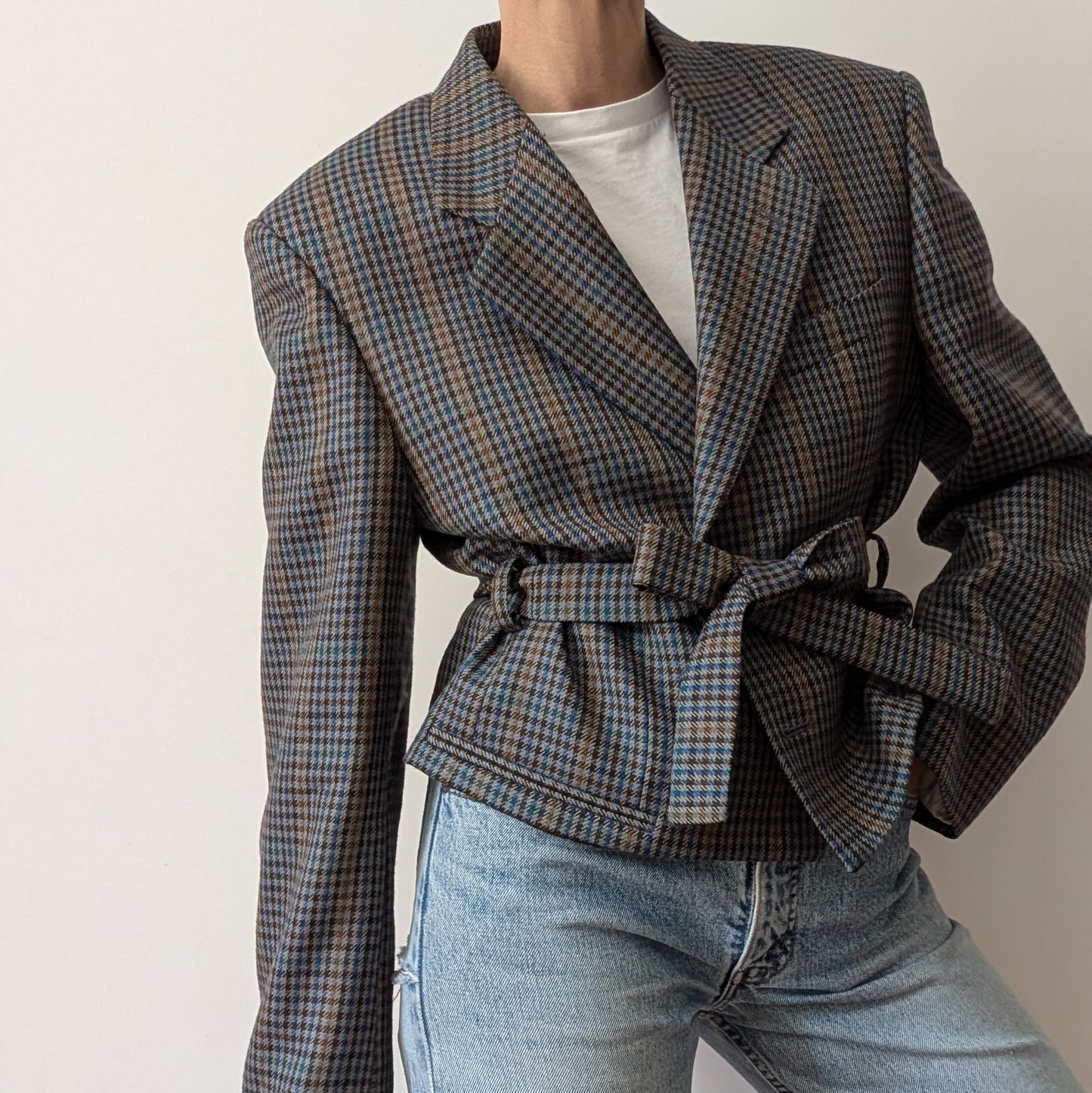 Cropped blazer #7