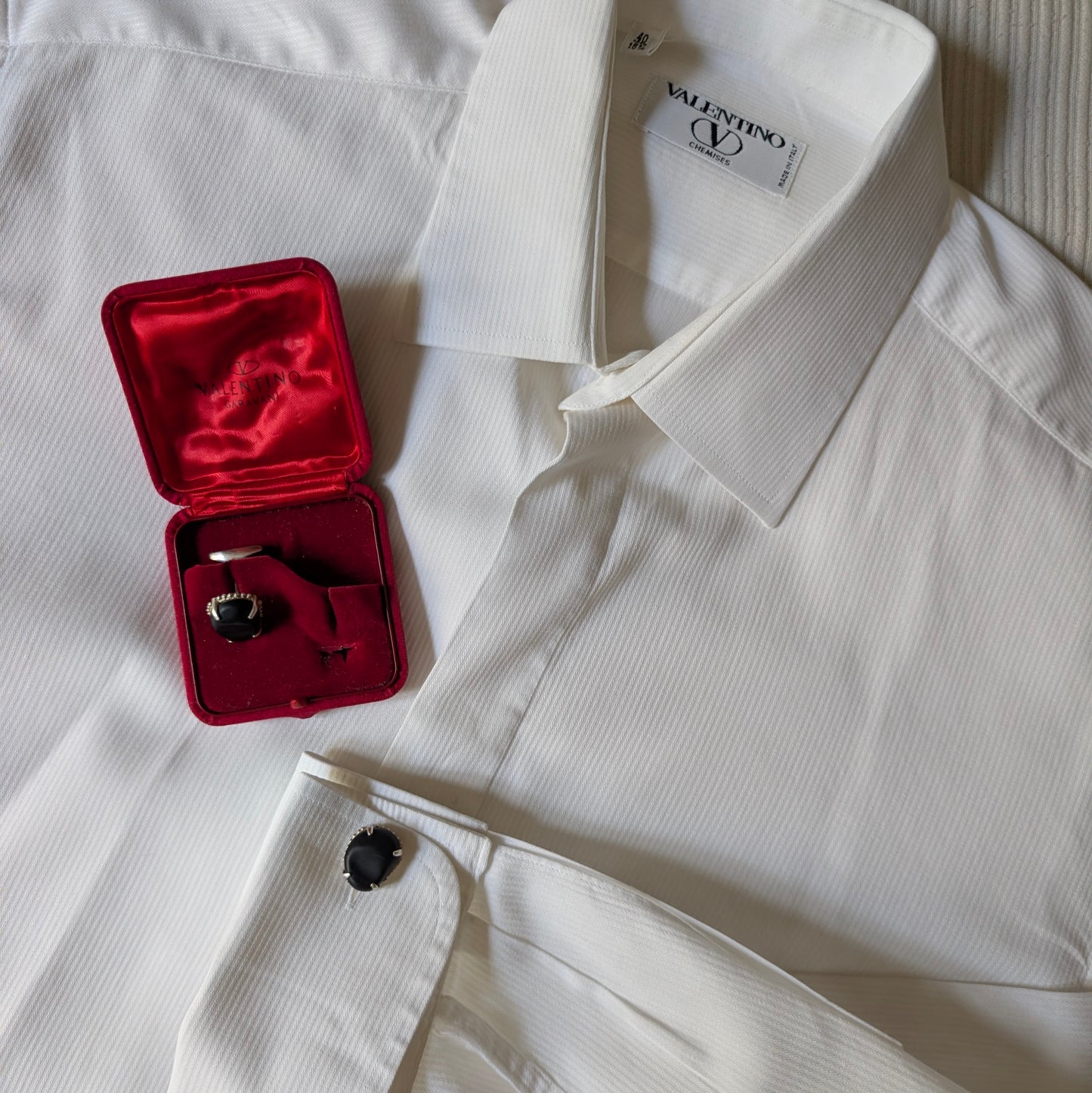 Camicia con gemelli Valentino