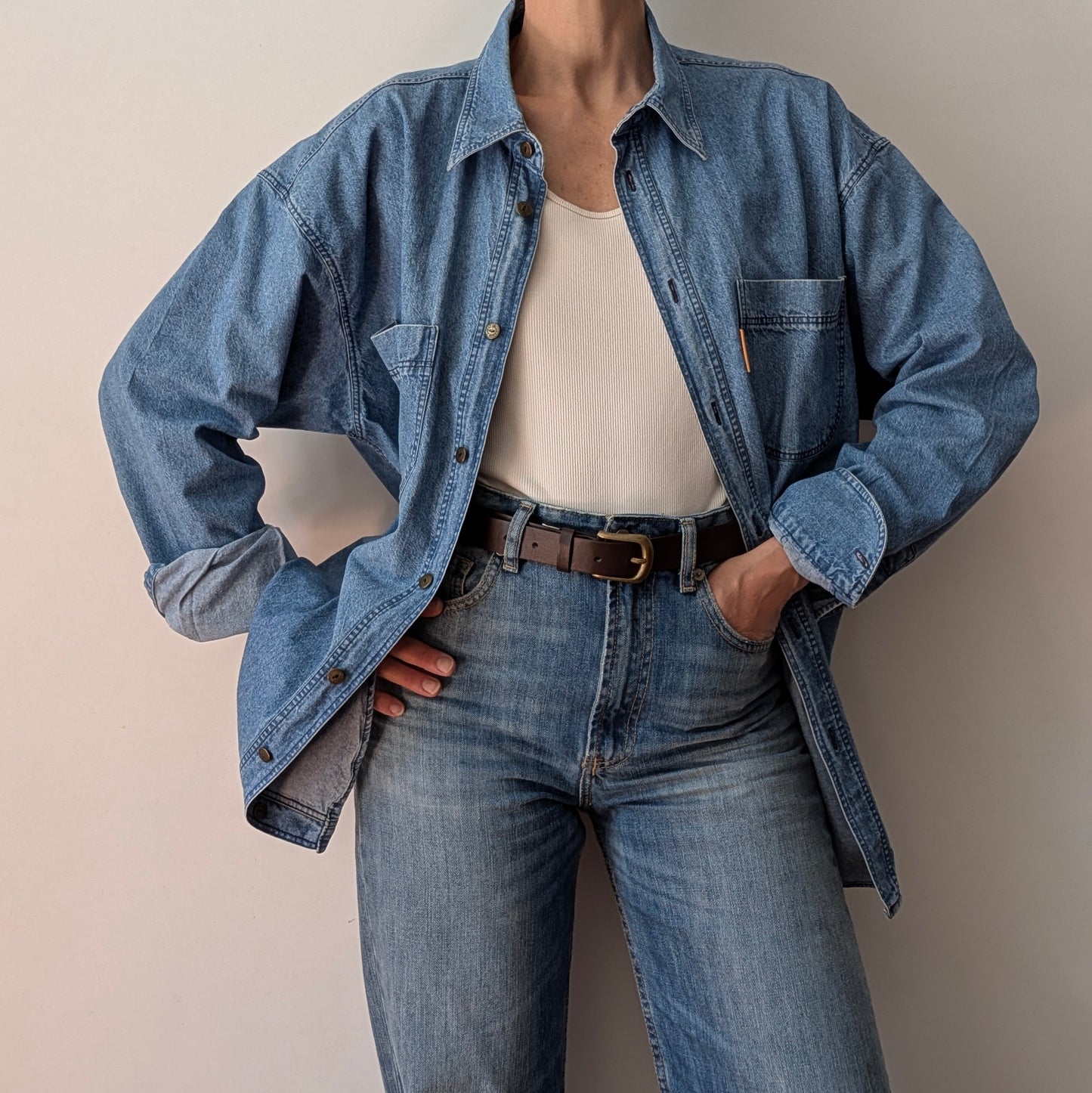 Camicia jeans Trussardi