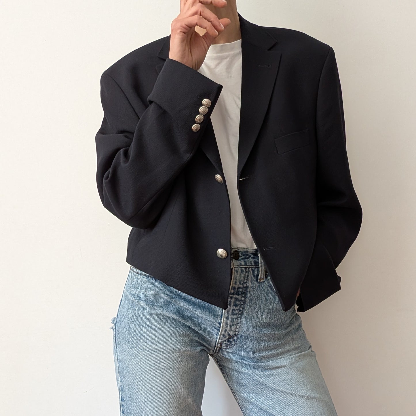 Cropped blazer #16