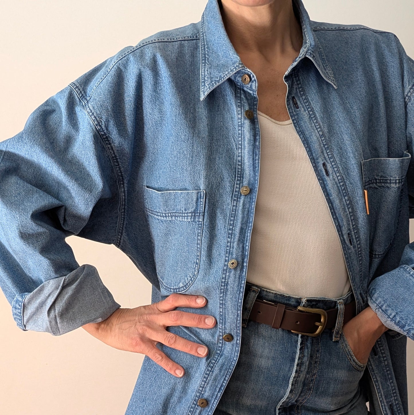 Camicia jeans Trussardi