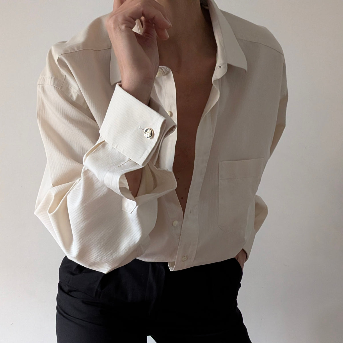 Camicia Christian Dior con gemelli #12