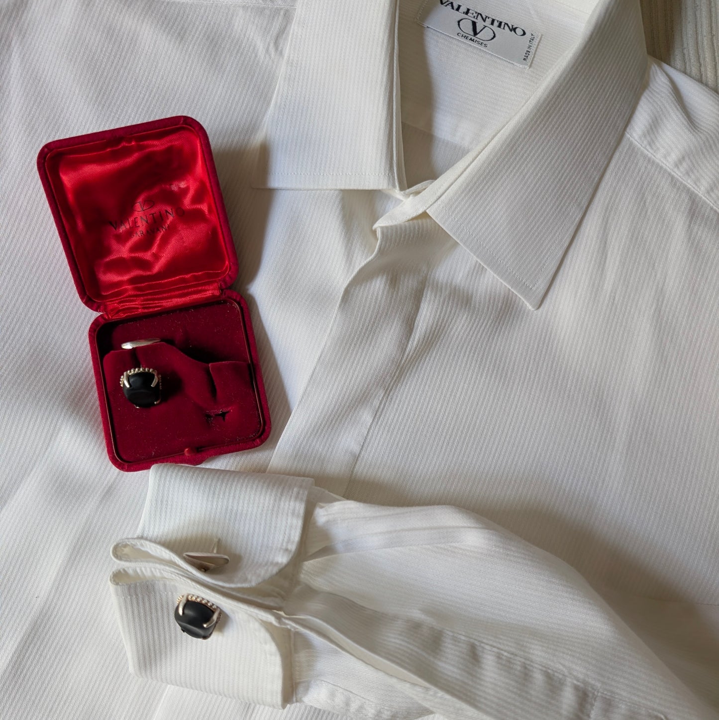 Camicia con gemelli Valentino