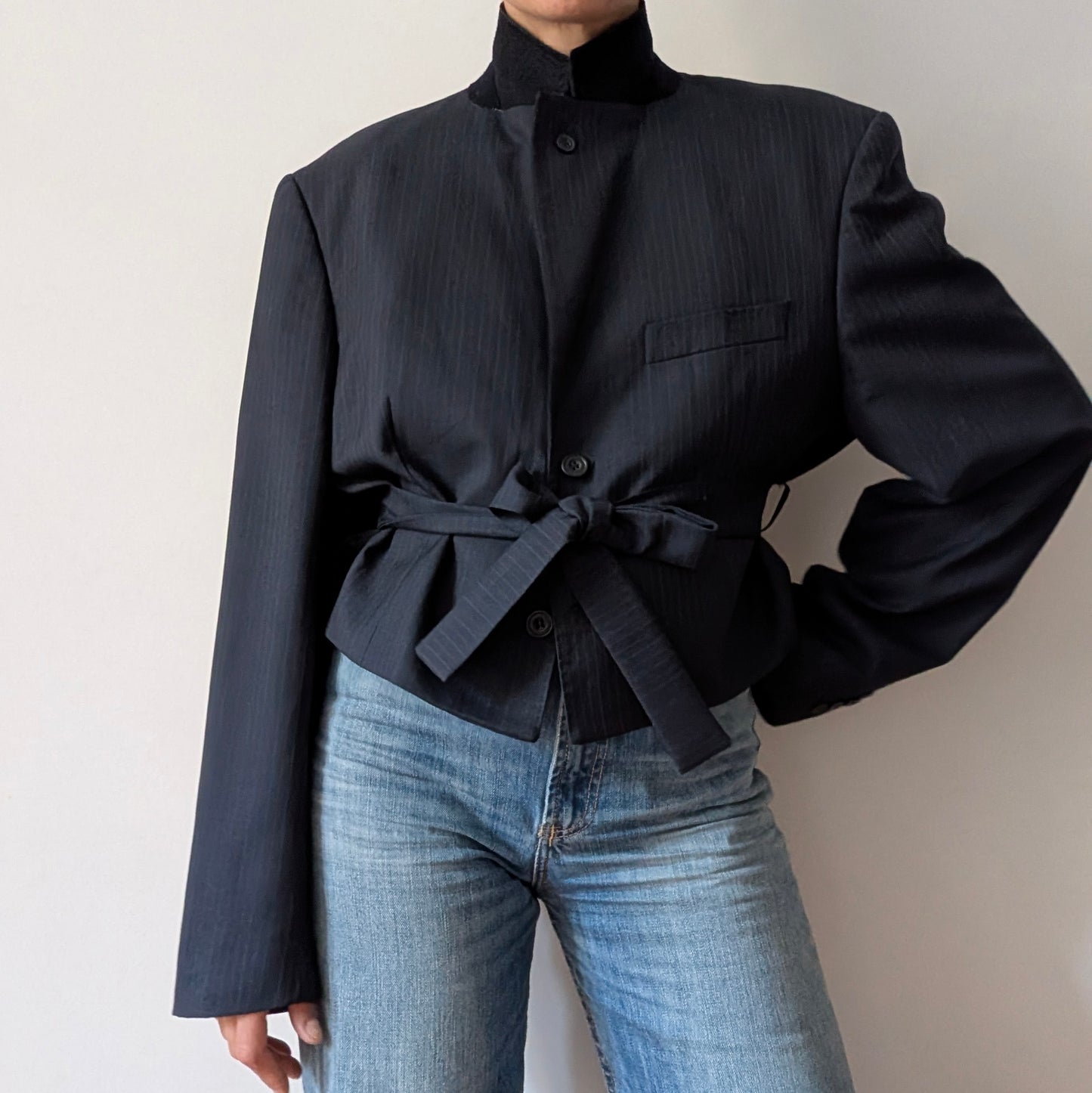 Cropped blazer #22