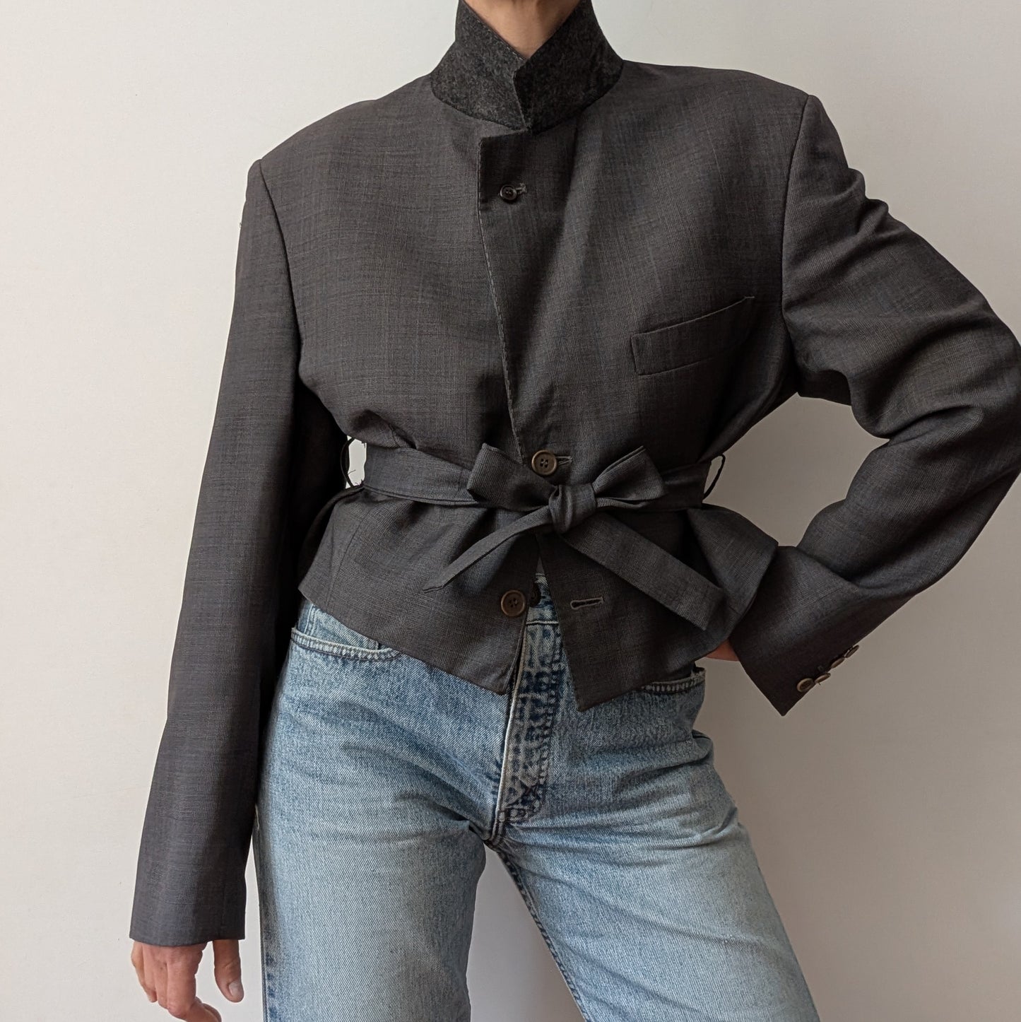 Cropped blazer #15